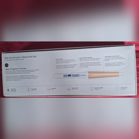 Singlepass Wave 1 1/4" -3/4" professional styling wand - Picture 2 of 5